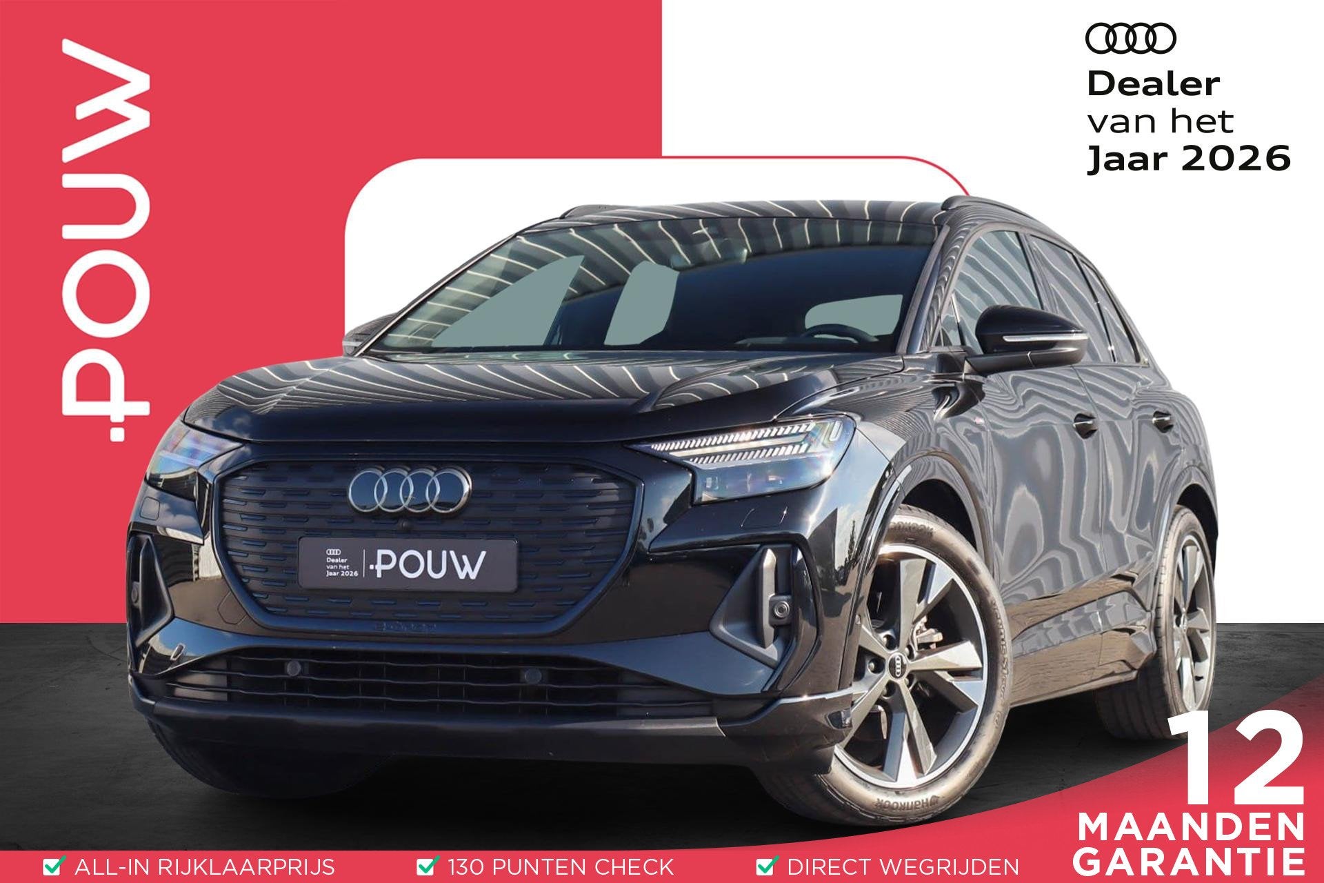 Audi Q4 e-tron 35 170pk S edition 55 kWh | Apple Carplay/And, Auto's, Automaat, 12 maanden, Achterwielaandrijving, Zwart