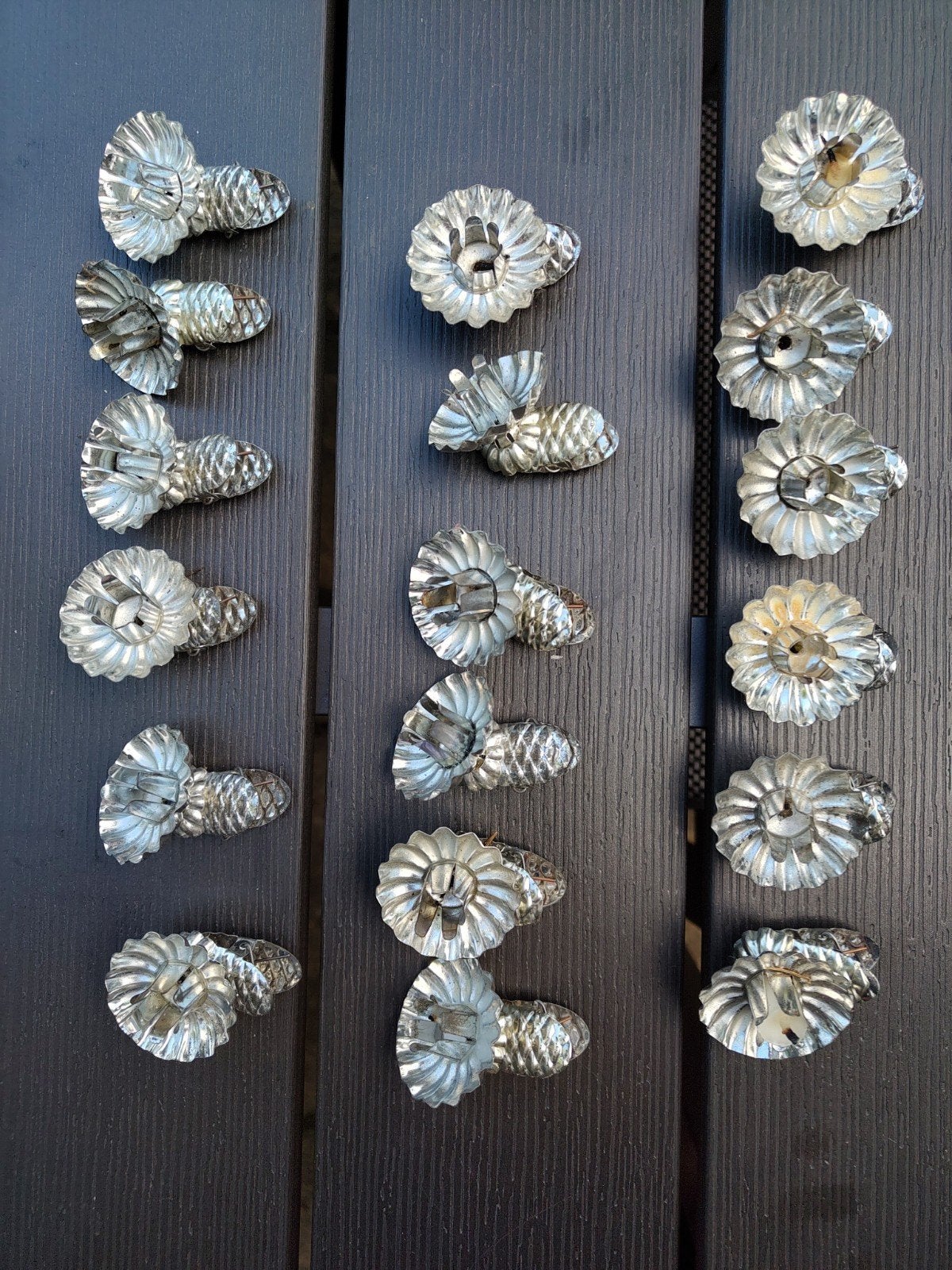 Vintage klemmetjes voor kaarsjes in de kerstboom, Ophalen of Verzenden