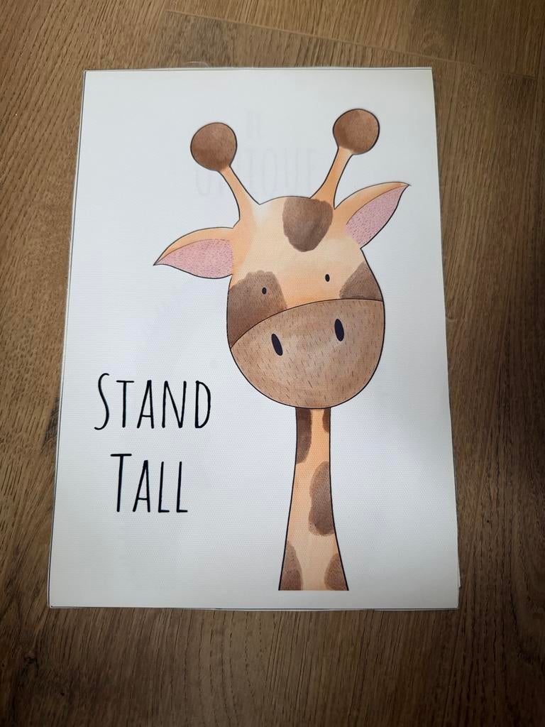 Set van 3 Kinderkamer Posters – Dieren (Canvas/Stevig papier, Kinderen en Baby's, Kinderkamer | Inrichting en Decoratie, Ophalen of Verzenden