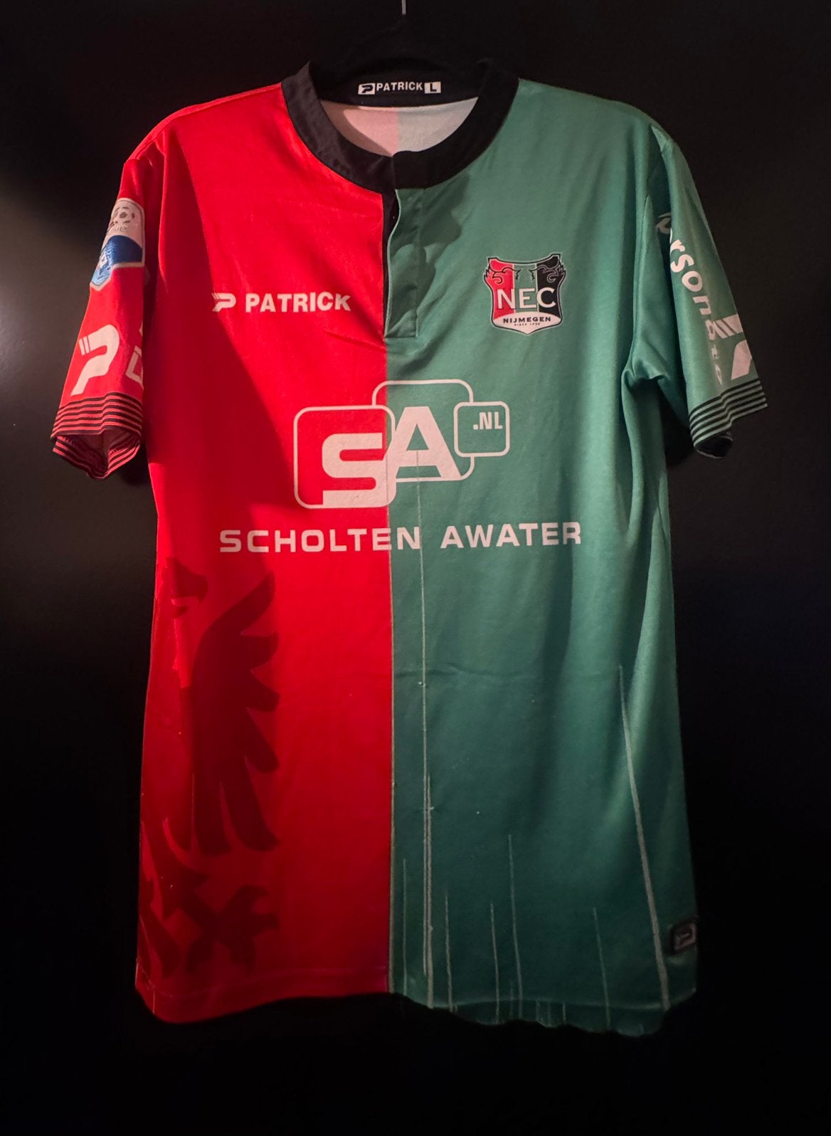 Matchworn NEC shirt Anthony Limbombe, Sport en Fitness, Maat L, Ophalen of Verzenden, Zo goed als nieuw, Shirt