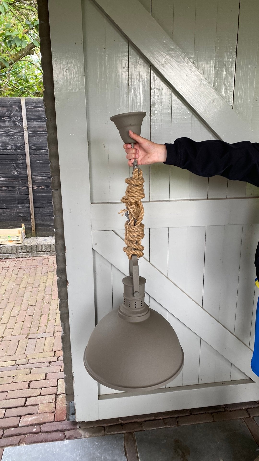 Mooie lamp 40 cm, Huis en Inrichting, Modern landelijk industrieel, Ophalen of Verzenden, Zo goed als nieuw, Metaal