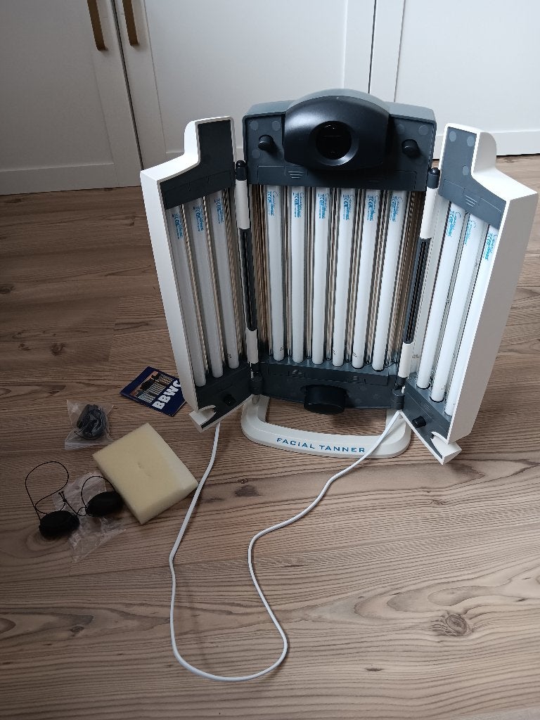 Gezichtsbruiner facial tanner BBWC GB9212, Ophalen of Verzenden, Zo goed als nieuw, Gezichtsbruiner, 10 tot 15 lampen