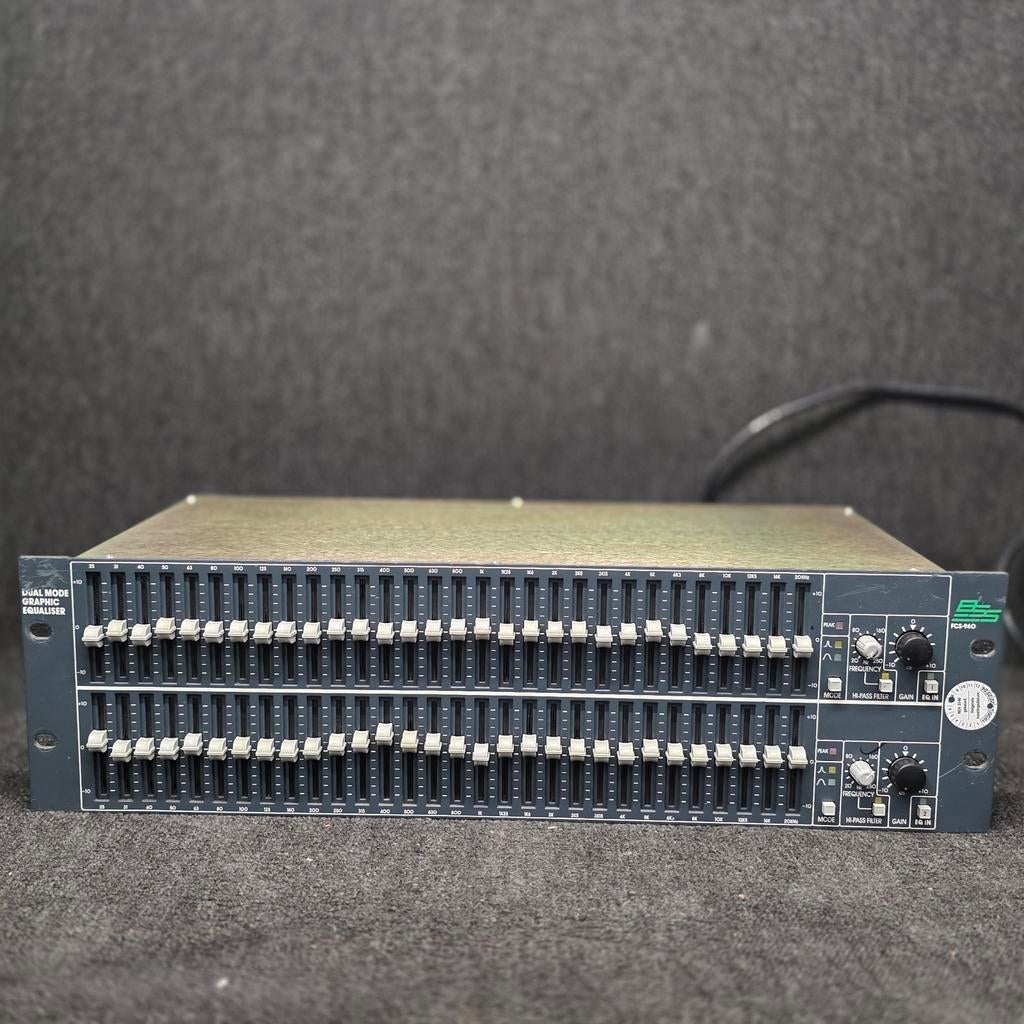 BSS  FCS-960    equalizer   2 x 30 bands, Ophalen of Verzenden, 120 watt of meer, Overige typen, Overige merken