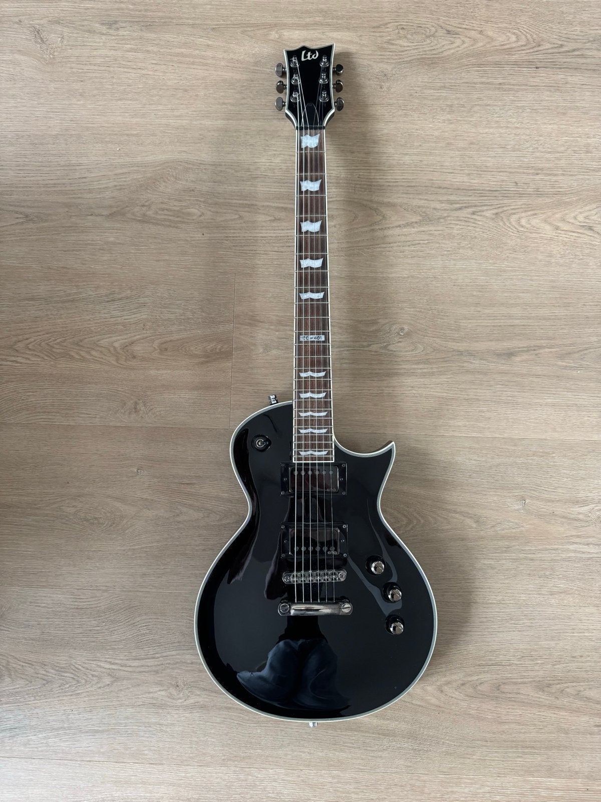 LTD/ESP EC-401 met EMG Het Set, Ophalen of Verzenden, Gebruikt, Solid body, Overige merken