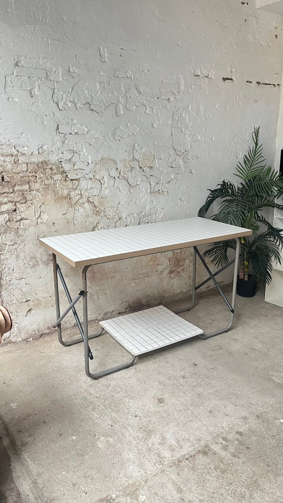 Ikea Lagkapten display tafel bureau industrieel 140 60, Ophalen, Zo goed als nieuw