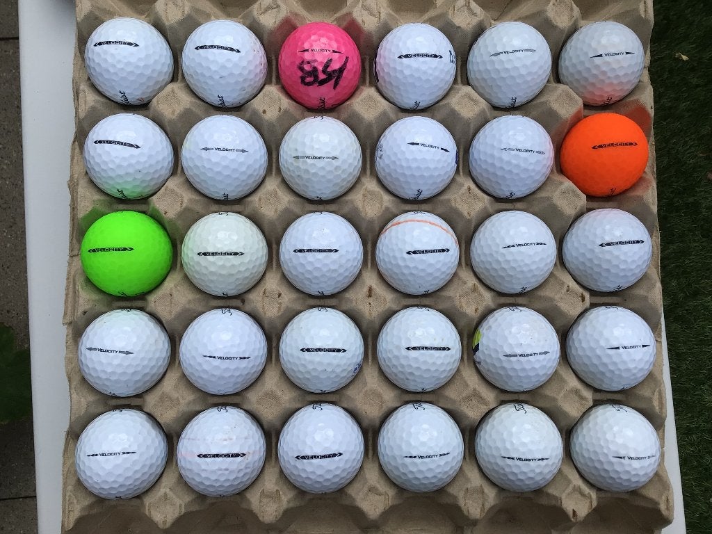 Titleist Velocity AAA kwaliteit, Ophalen of Verzenden, Gebruikt, Bal(len), Overige merken
