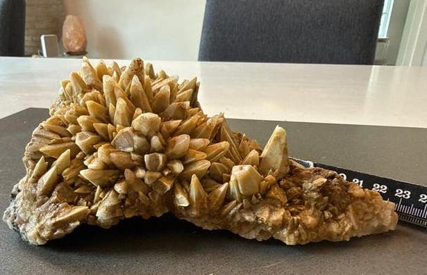 Prachtige Dogtooth Calciet Mineraal, Ophalen of Verzenden, Mineraal