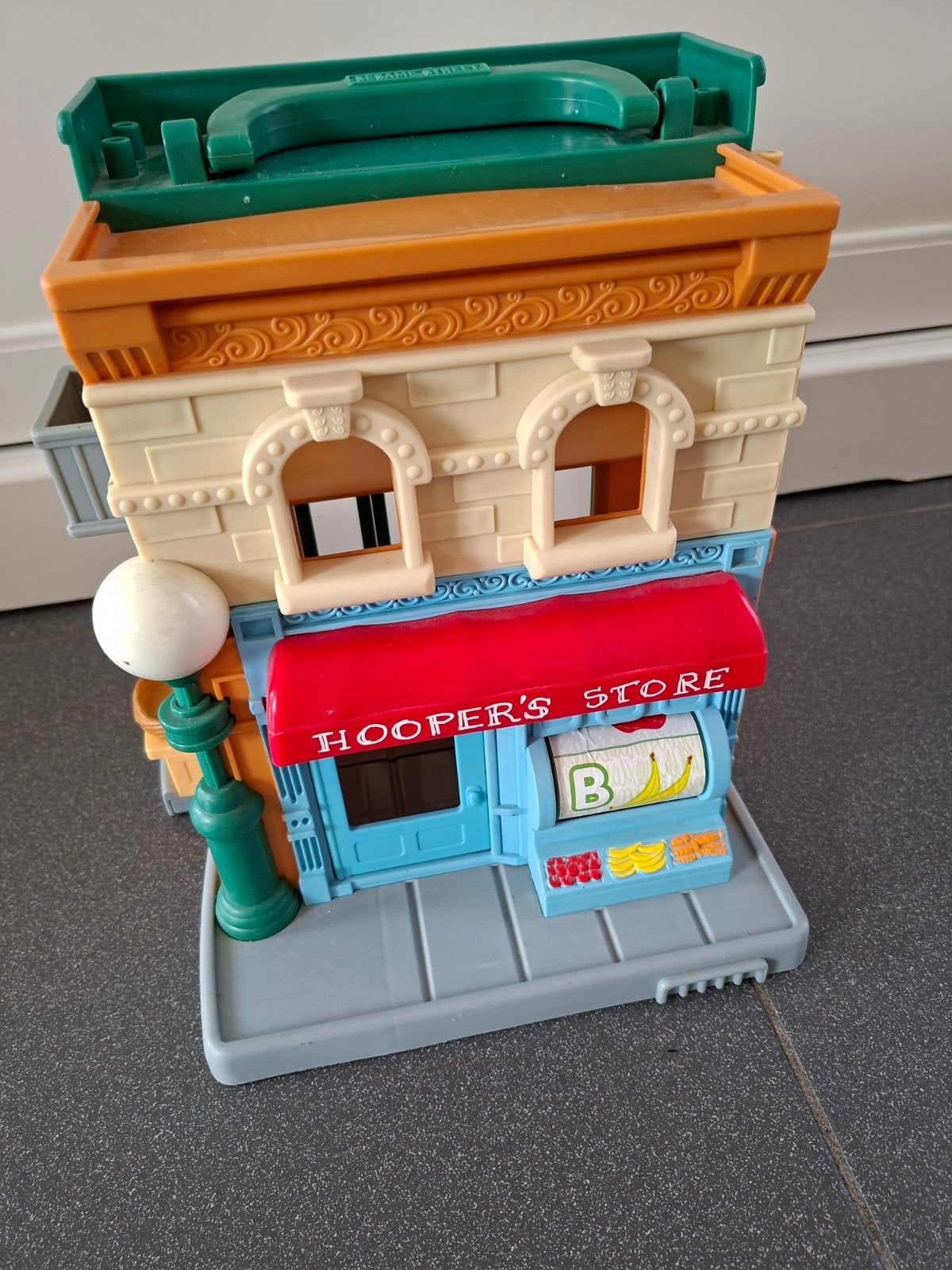 Sesamstraat Poppenhuis met Hooper's Store, Ophalen, Gebruikt, Poppenhuis