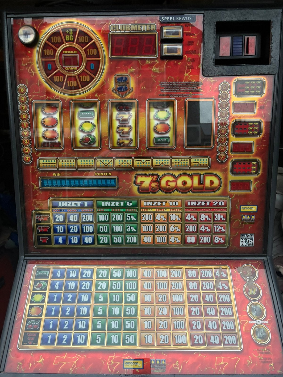 Gezocht 5e rol voor 7sgold gokkast, Euro, Ophalen, Zo goed als nieuw