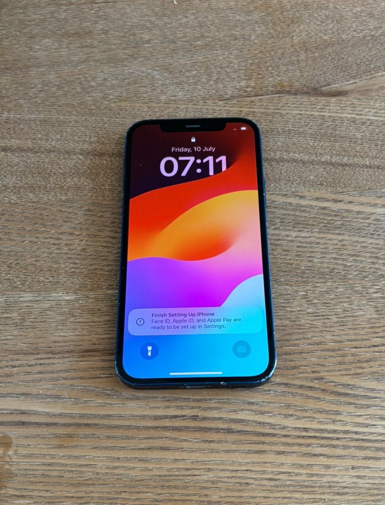 Iphone 12, donkerblauw, 64Gb, Telecommunicatie, Mobiele telefoons | Apple iPhone, Gebruikt, Blauw, Ophalen of Verzenden, 72 %