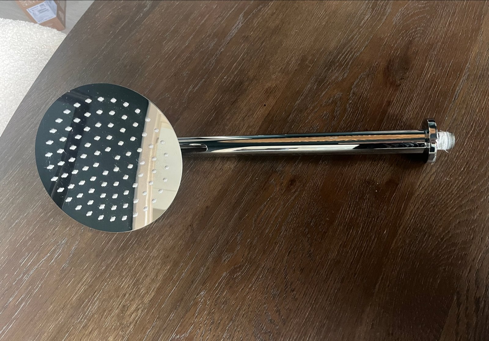 Regendouche inbouw met wandarm - 20 cm - Zo goed als nieuw, Ophalen of Verzenden, Zo goed als nieuw, Chroom, Douche