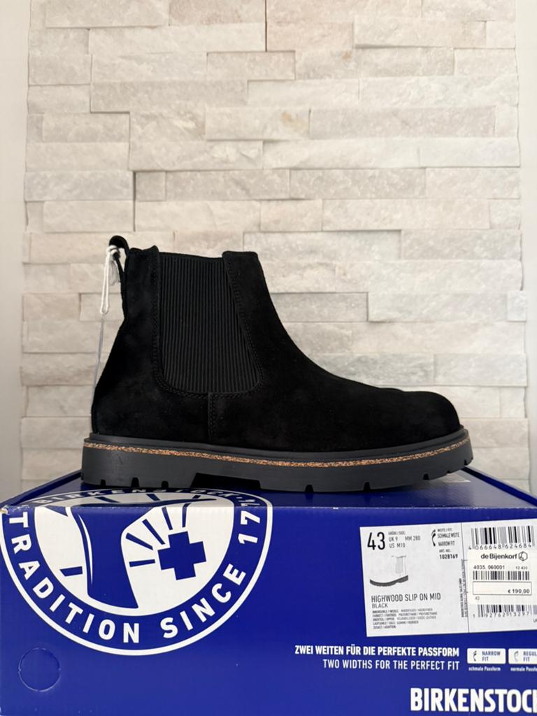 Birkenstock Highwood Chelsea Boot – Nieuw – Maat 43, Zwart, Boots, Nieuw, Ophalen of Verzenden
