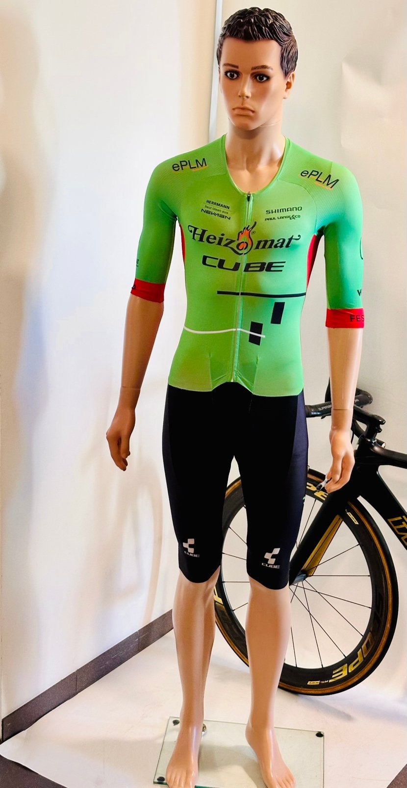 Wielrenkleding wielrenpak snelpak speedsuit maat S Cube, Fietsen en Brommers, S, Heren, Ophalen of Verzenden, Zo goed als nieuw