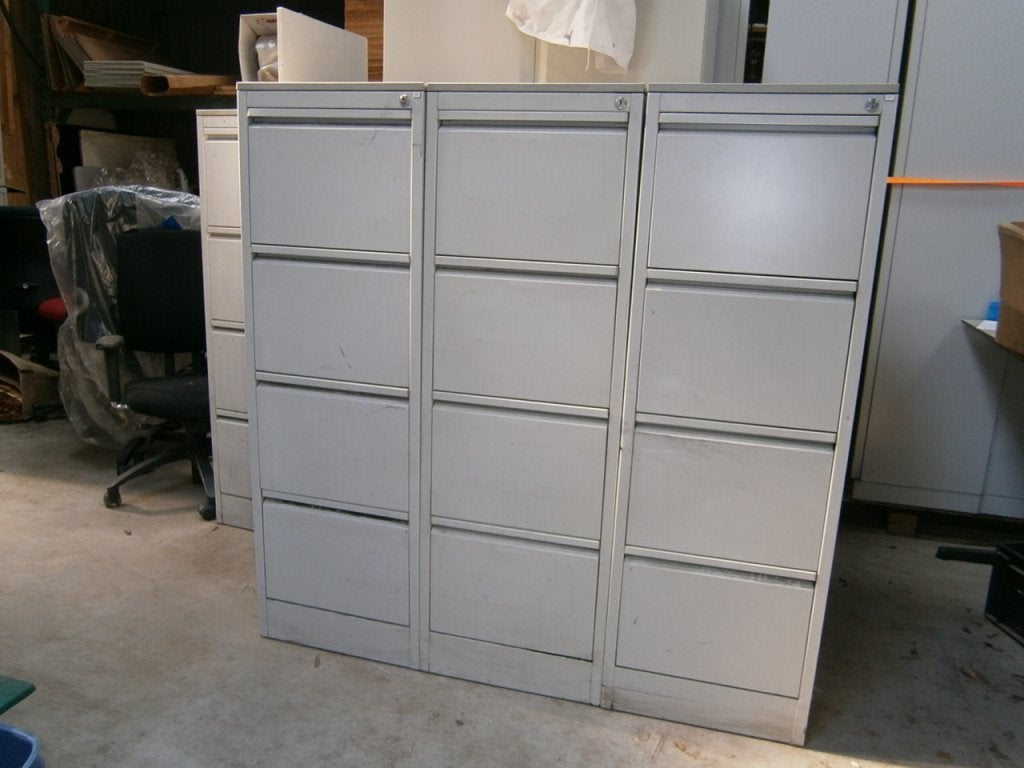 Bisley Archiefkast 4 hangmappenladen, Gebruikt, Niet ingevuld, Metaal, Niet ingevuld