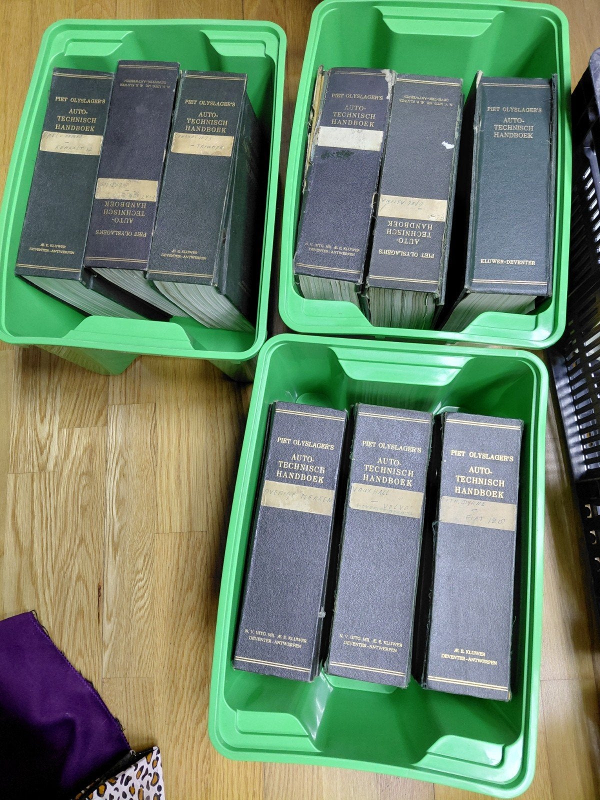 olieslager autotechnische handboeken 60er jaren., Ophalen of Verzenden