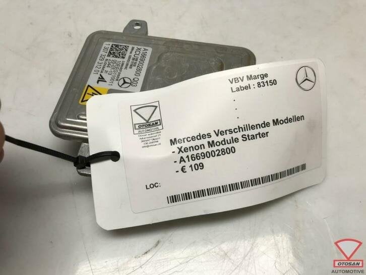 mercedes a b c e s cla xenon module starter a1669002800 600, Gebruikt, Mercedes-Benz AG, Mercedes-Benz, Ophalen of Verzenden
