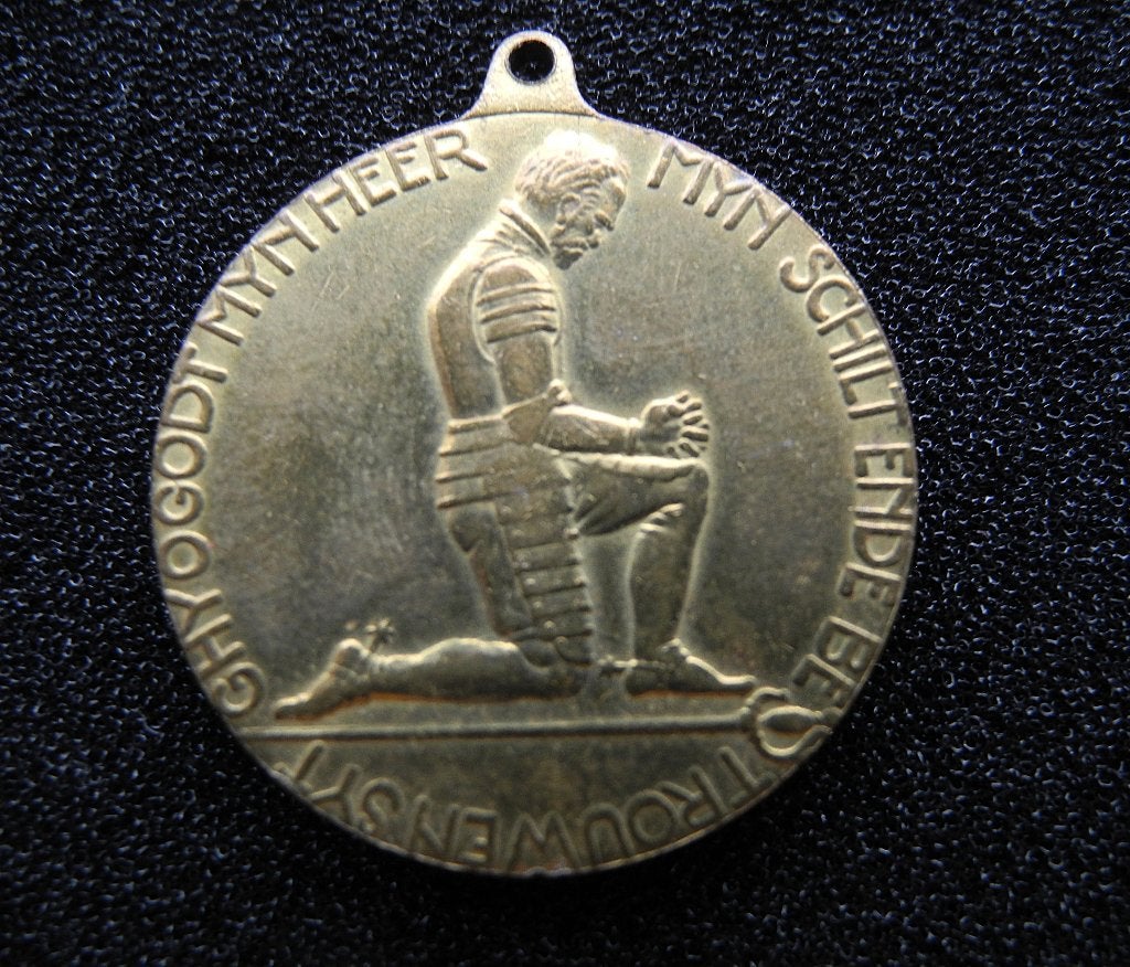 Herdenkingspenning Willem van Oranje – 1933 – 400e geb.dag, Postzegels en Munten, Penningen en Medailles, Ophalen of Verzenden