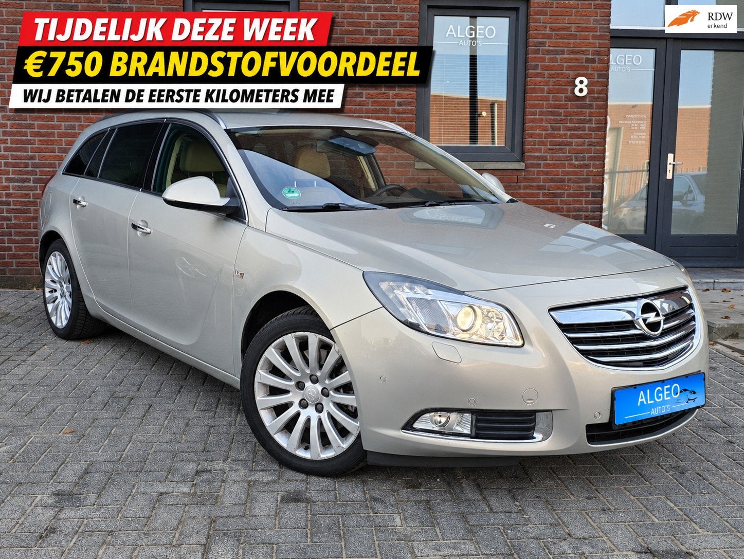 Opel Insignia 2.8 T Cosmo 4x4 / Veel opties, Auto's, Automaat, Gebruikt, Met garantie (alle), Leder