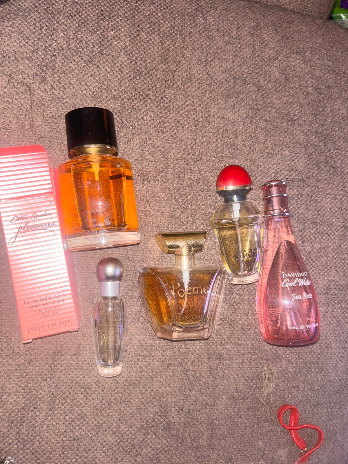 Partij dames parfum – Lancôme Poême, Estée Lauder, Davidoff, Ophalen, Gebruikt, Parfumfles