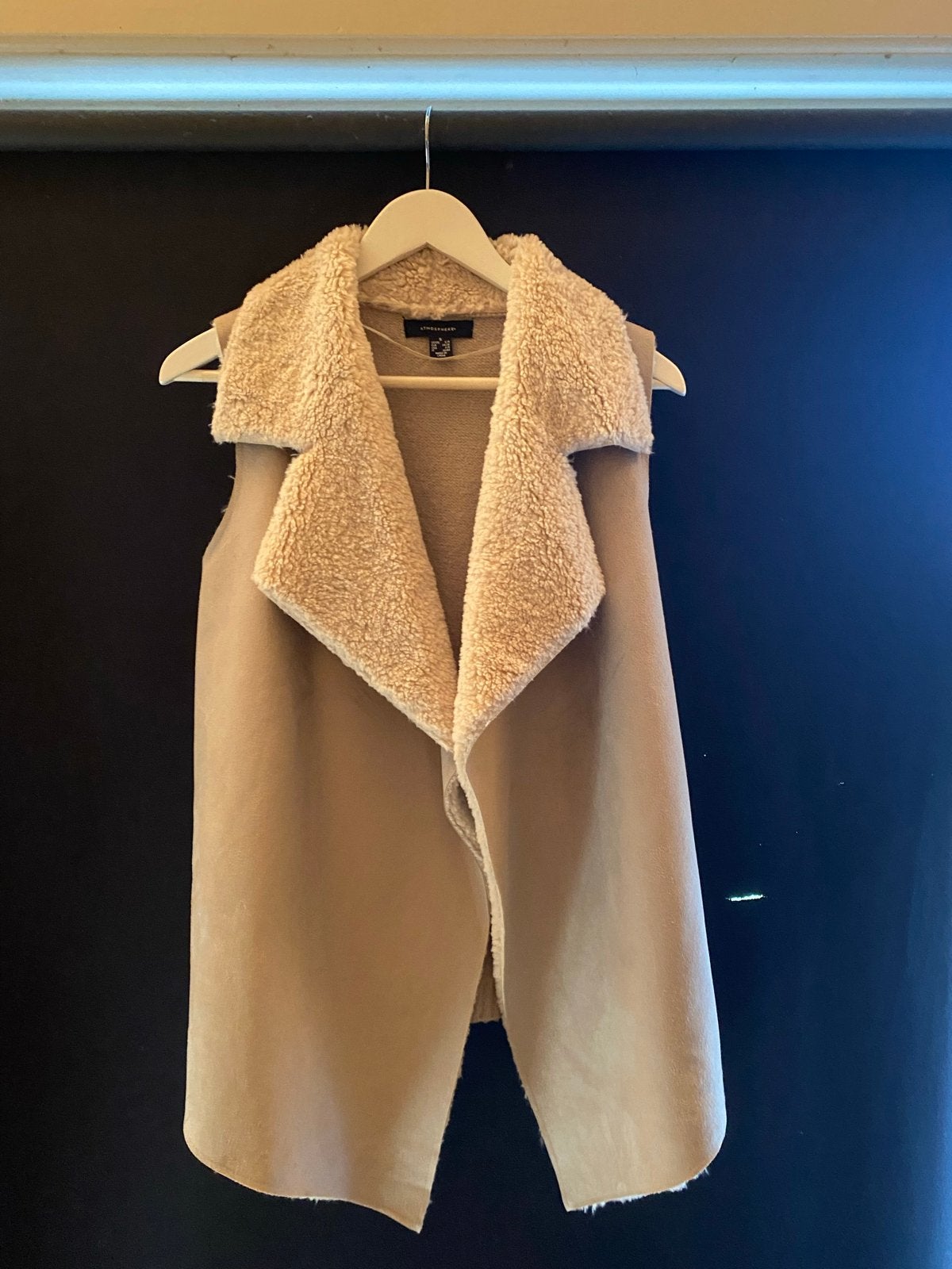 Atmosphere Gilet met teddy voering - Maat S, Kleding | Dames, Ophalen, Zo goed als nieuw, Maat 36 (S), Beige