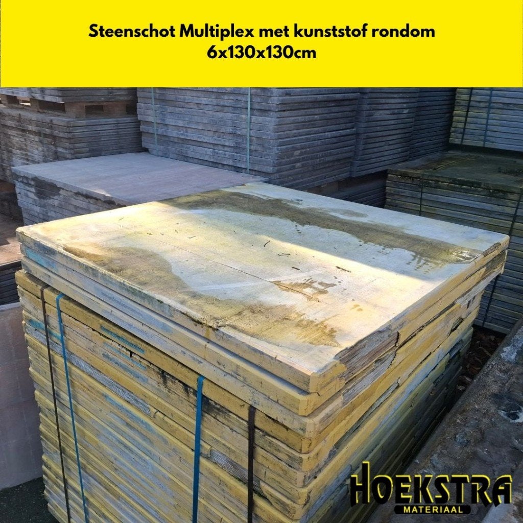 Steenschot Multiplex | Rondom Kunststof | €15,00 per stuk!!, Ophalen, Gebruikt, Hout