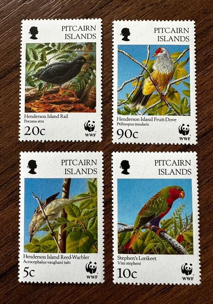 Pitcairn 1996 WWF Vogels Postfris, Ophalen of Verzenden, Postfris