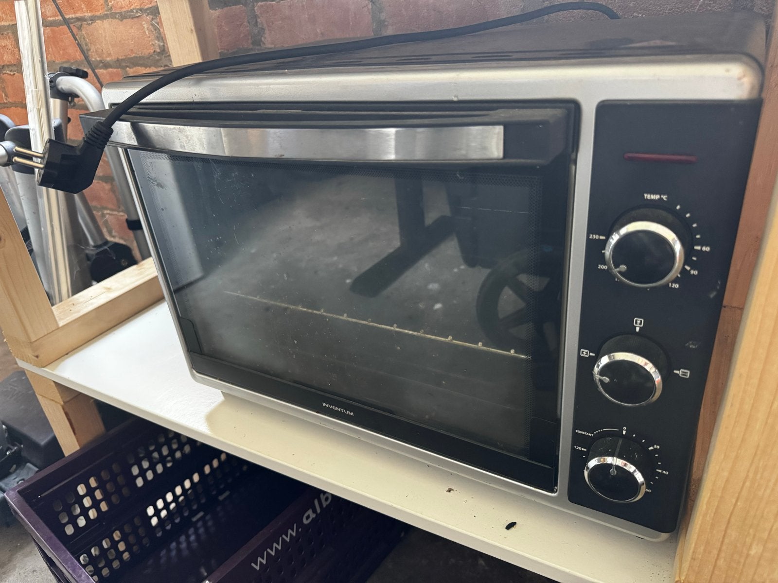 Inventum elektrische oven - Compact en veelzijdig, Ophalen, Minder dan 45 cm, Gebruikt, Oven