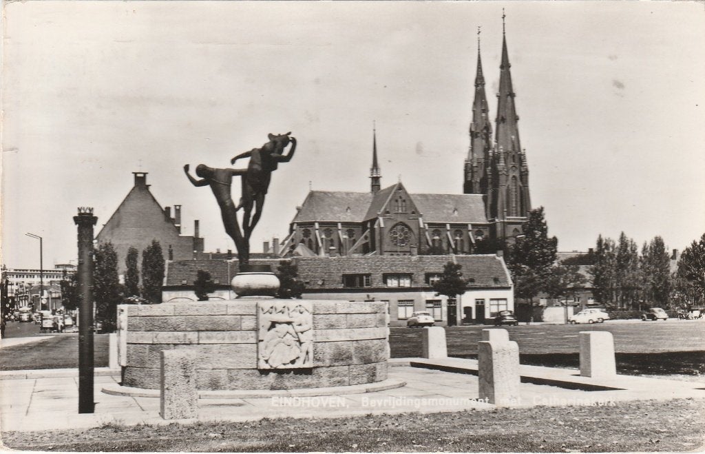 eindhoven- bevrijdingsmonument, Ophalen of Verzenden, 1940 tot 1960, Noord-Brabant