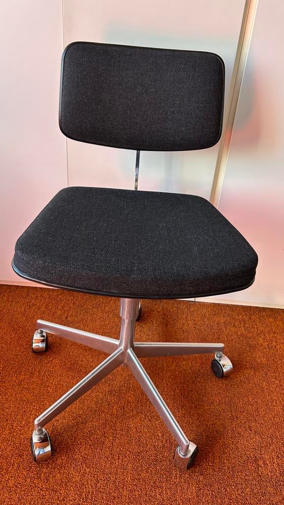 Retro Labofa Bureaustoel - Antraciet Grijs, Verstelbaar, Huis en Inrichting, Bureaustoelen, Ophalen, Gebruikt, Grijs, Bureaustoel