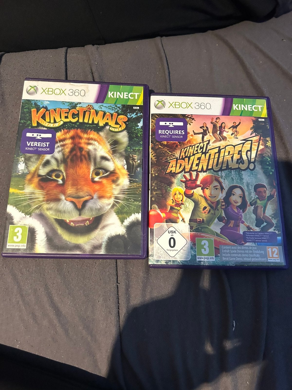 2 Xbox 360 Kinect games: Kinectimals & Kinect Adventures!, Spelcomputers en Games, Avontuur en Actie, Gebruikt, Eén computer, Ophalen of Verzenden