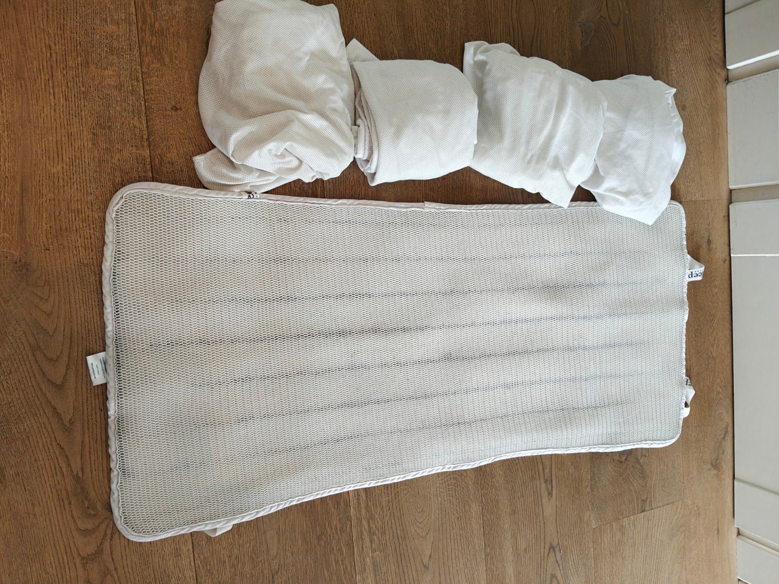 Set aerosleep hoeslakens en matrasbeschermer, Ophalen, Gebruikt, Ledikant
