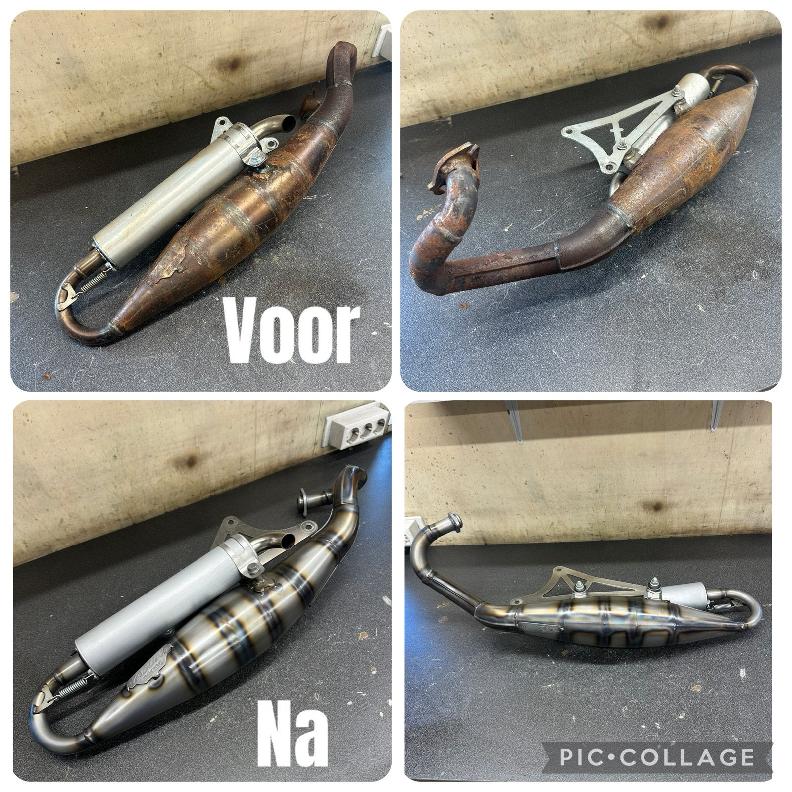 Uitlaat renovatie / uitdeuken, Motoren, Ophalen of Verzenden