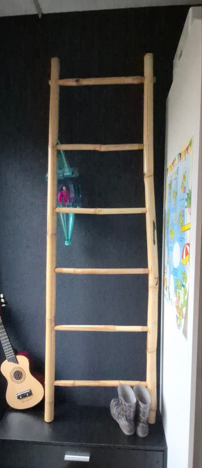 Decoratieve bamboe ladder, Ophalen, Gebruikt, Boho, Natuurlijk materiaal