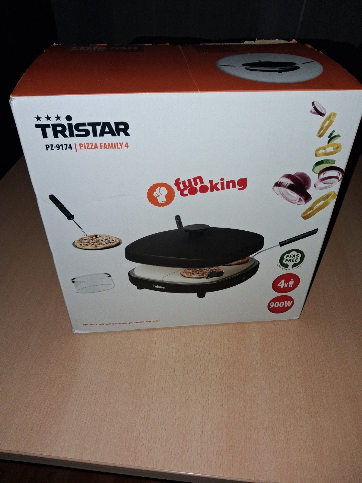 Tristar PZ-9174 Pizza Family 4 - Pizzaoven voor 4 personen, Ophalen, Minder dan 45 cm, Pizzaoven, Nieuw