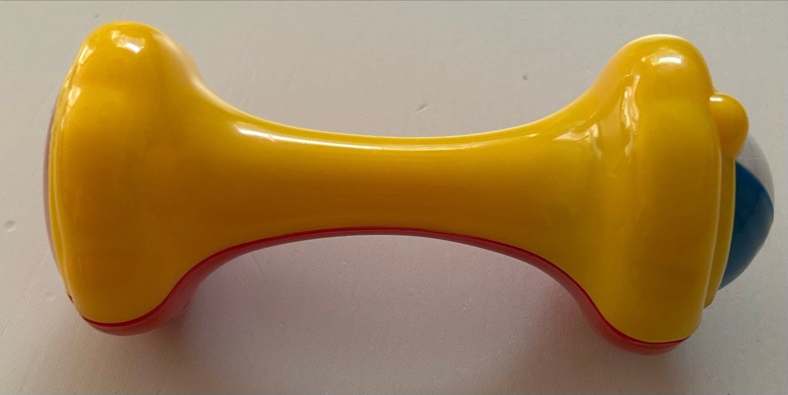 Kunststof Baby Rammelaar met Draaiende Bal, Kinderen en Baby's, Speelgoed | Babyspeelgoed, Ophalen of Verzenden, Zo goed als nieuw