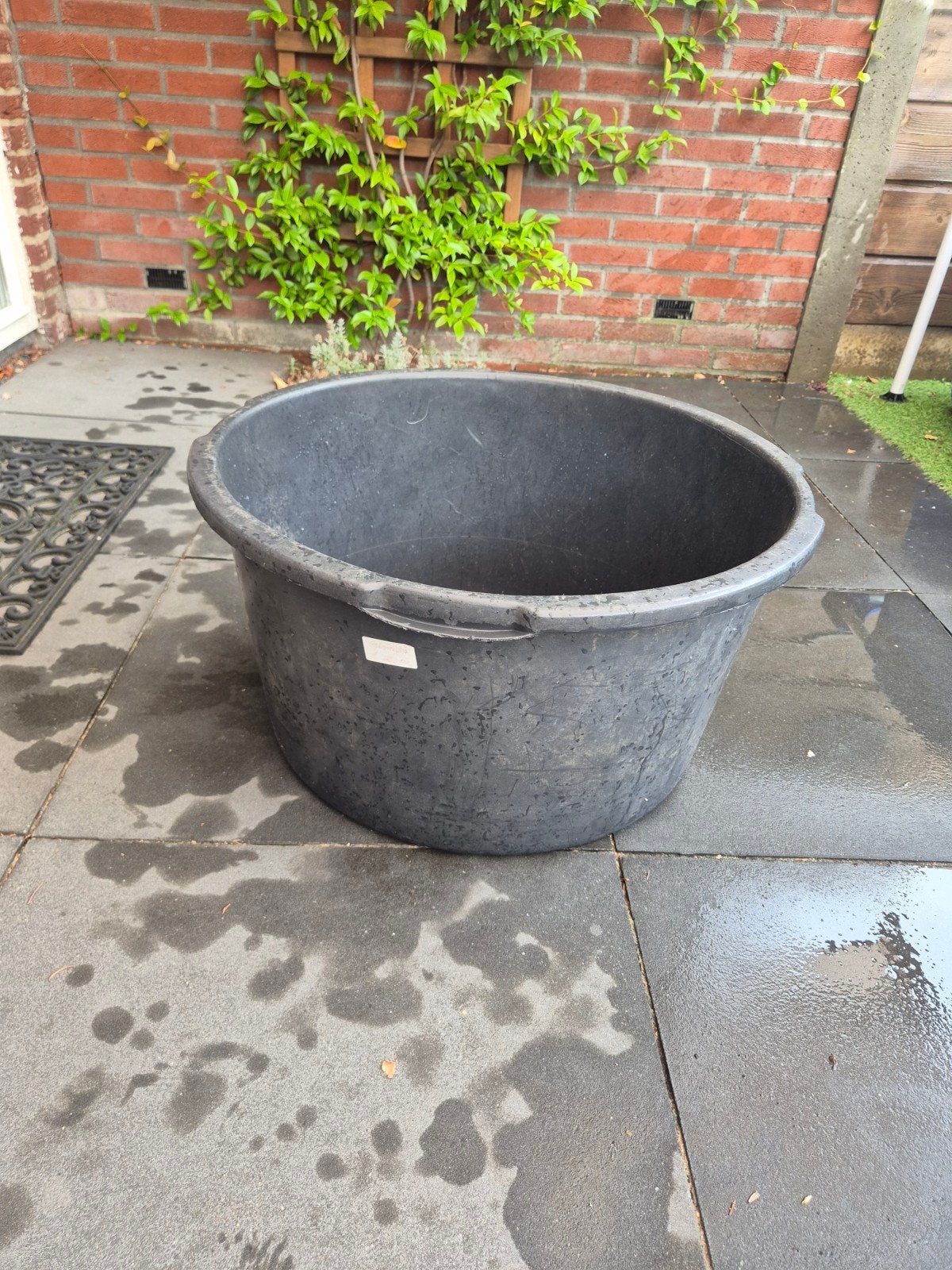 Grote ronde plantenbak/kuip van kunststof, Ophalen, Kunststof, Gebruikt, Rond