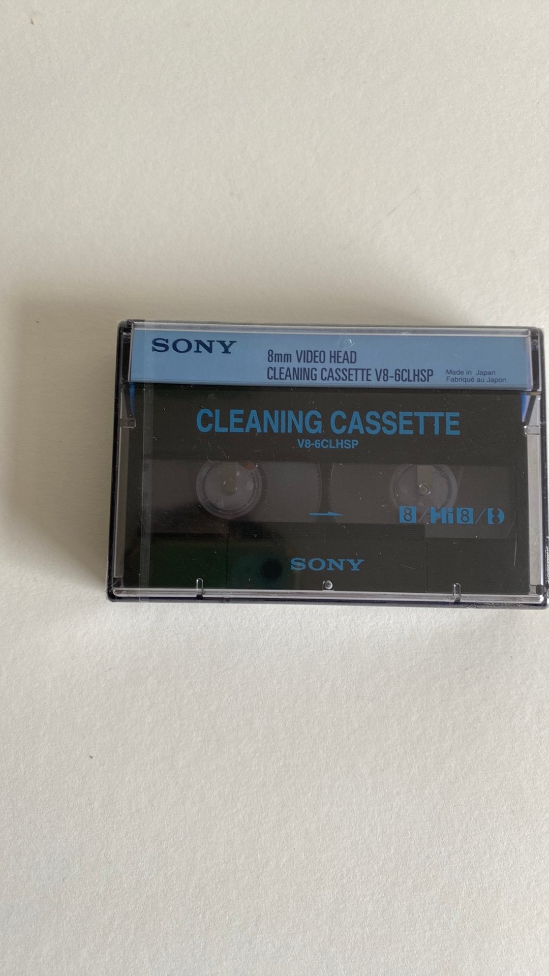 Sony hi8 cleaning cassette nieuw V8-6CLHSP, Audio, Tv en Foto, Videocamera's Analoog, Verzenden, Hi 8, (Video)band