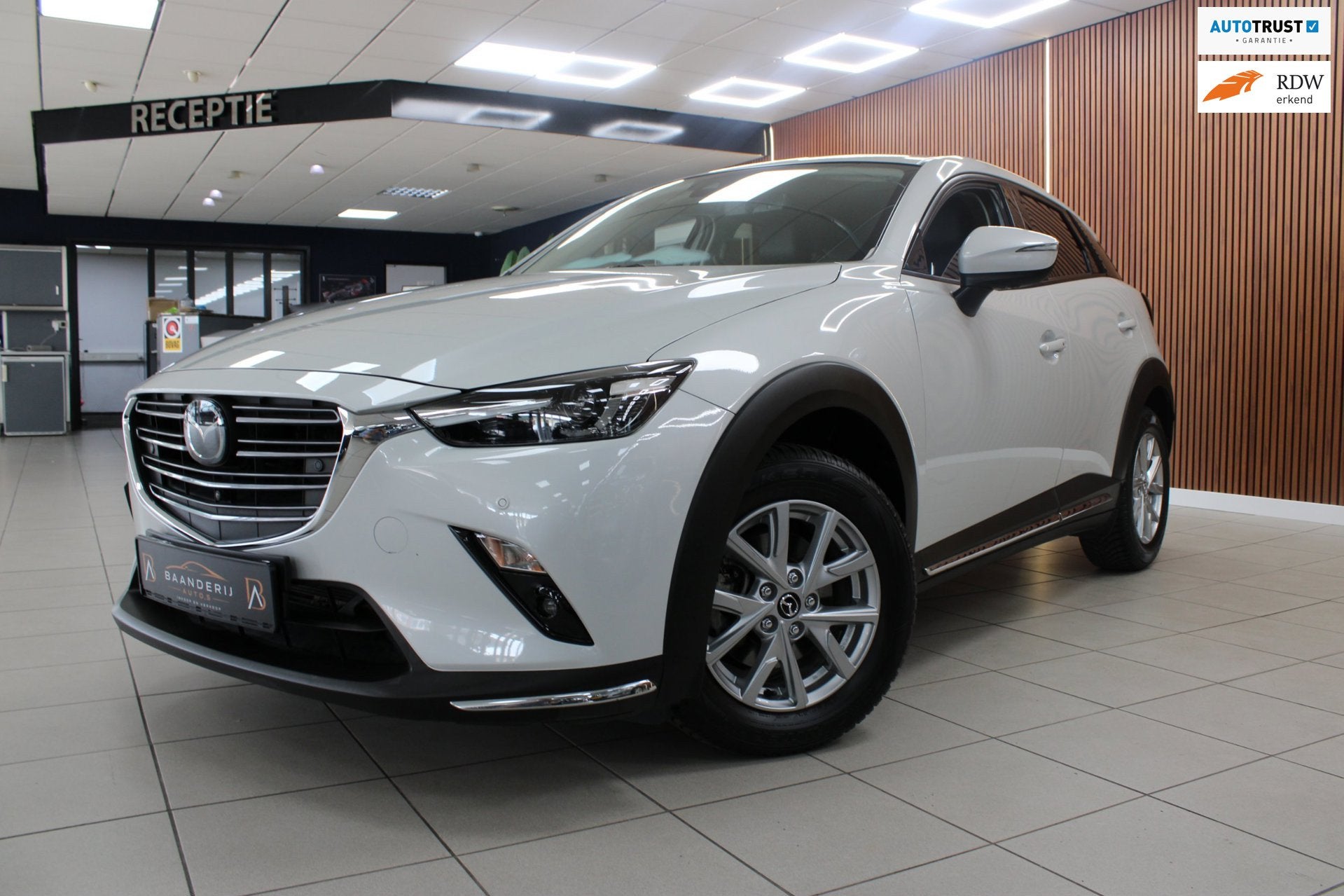 Mazda CX-3 2.0 SkyActiv-G 121 Comfort Automaat | Adaptieve C, Auto's, Gebruikt, 4 cilinders, Wit, Leder