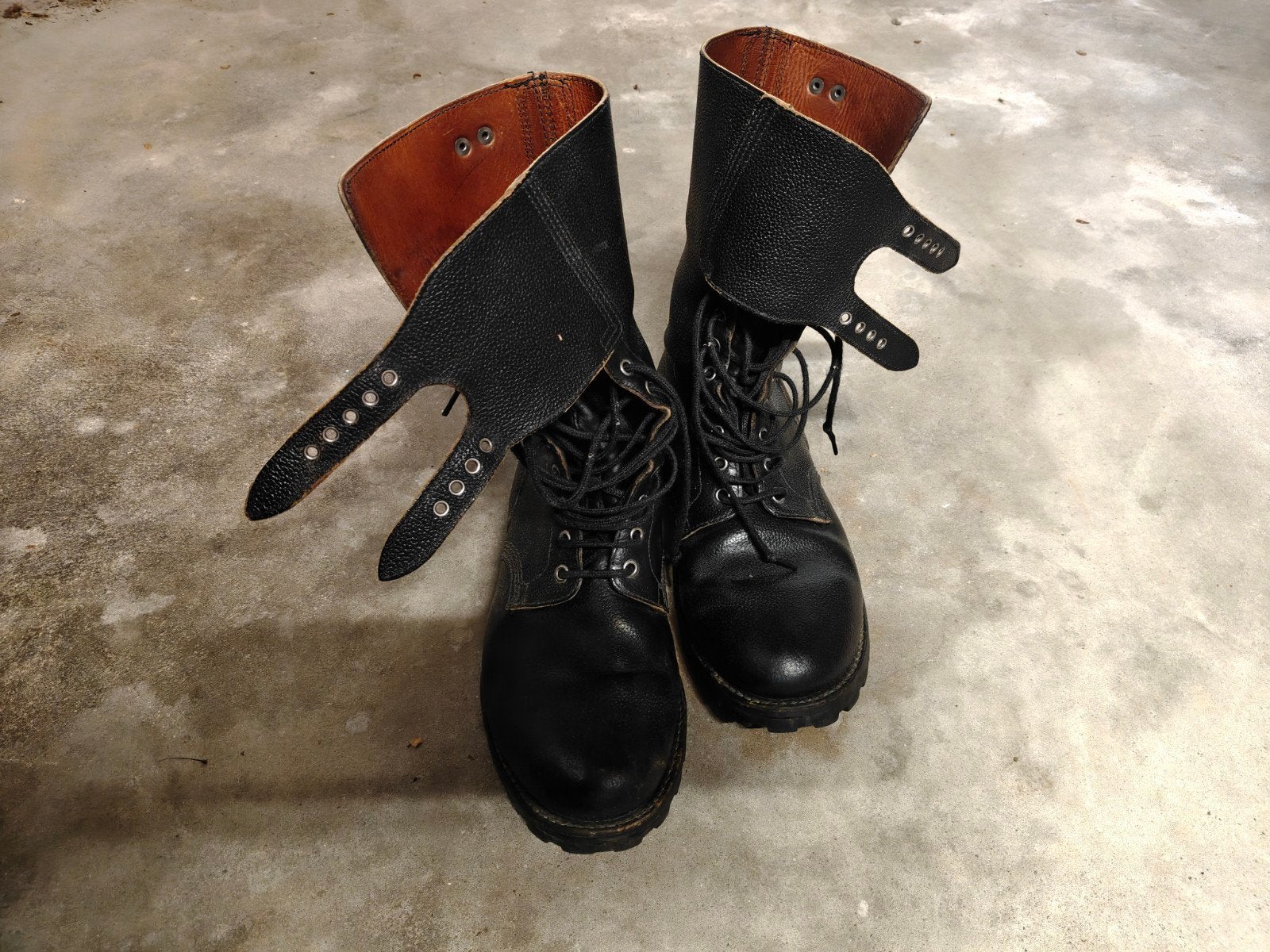 Franse legerkisten maat 48 (valt als 46,5/47), Kleding | Heren, Ophalen of Verzenden, Gedragen, Zwart, Boots