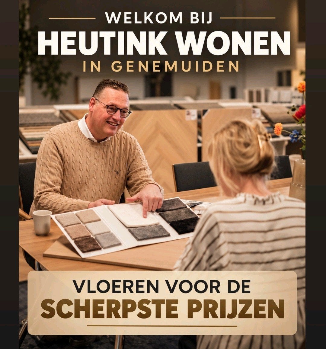 MAGAZIJN OPRUIMING PVC VLOEREN TAPIJT  HEUTINK GENEMUIDEN, Huis en Inrichting, Ophalen of Verzenden, Nieuw, Overige typen