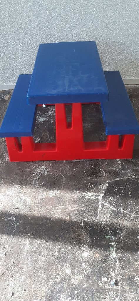 Kinder Picnicktafel, Ophalen, Overige materialen, Gebruikt, Rechthoekig