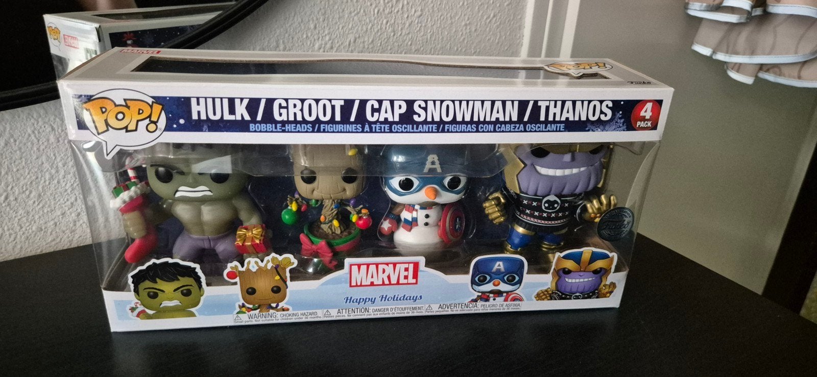 Funko Pop! Marvel 4 Pack Happy Holidays 398-530-532-533, Ophalen of Verzenden, Zo goed als nieuw