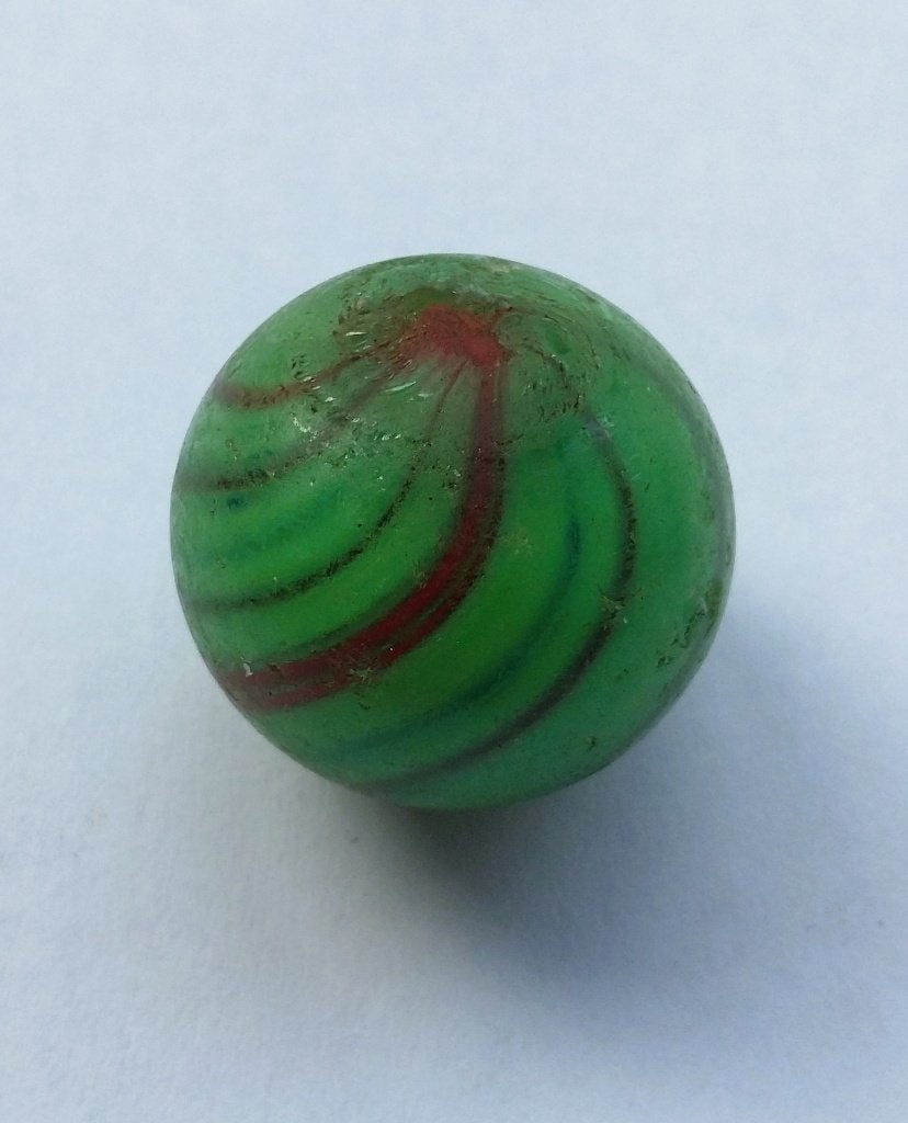 Omstreeks 1850 - 1900 Bodemvondst Glazen Knikker, Antiek en Kunst, Ophalen of Verzenden