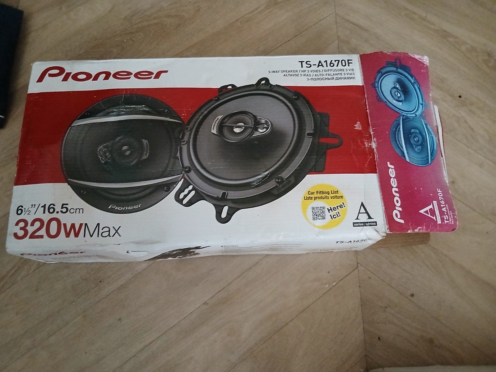 Pioneer TS-1755 en TS-A1670F autospeakers (set), Ophalen of Verzenden, Gebruikt