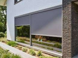 Ritsscreens zonwering outlet, diverse A-merken, Somfy motor, Tuin en Terras, Zonneschermen, 450 cm of meer, Ophalen of Verzenden