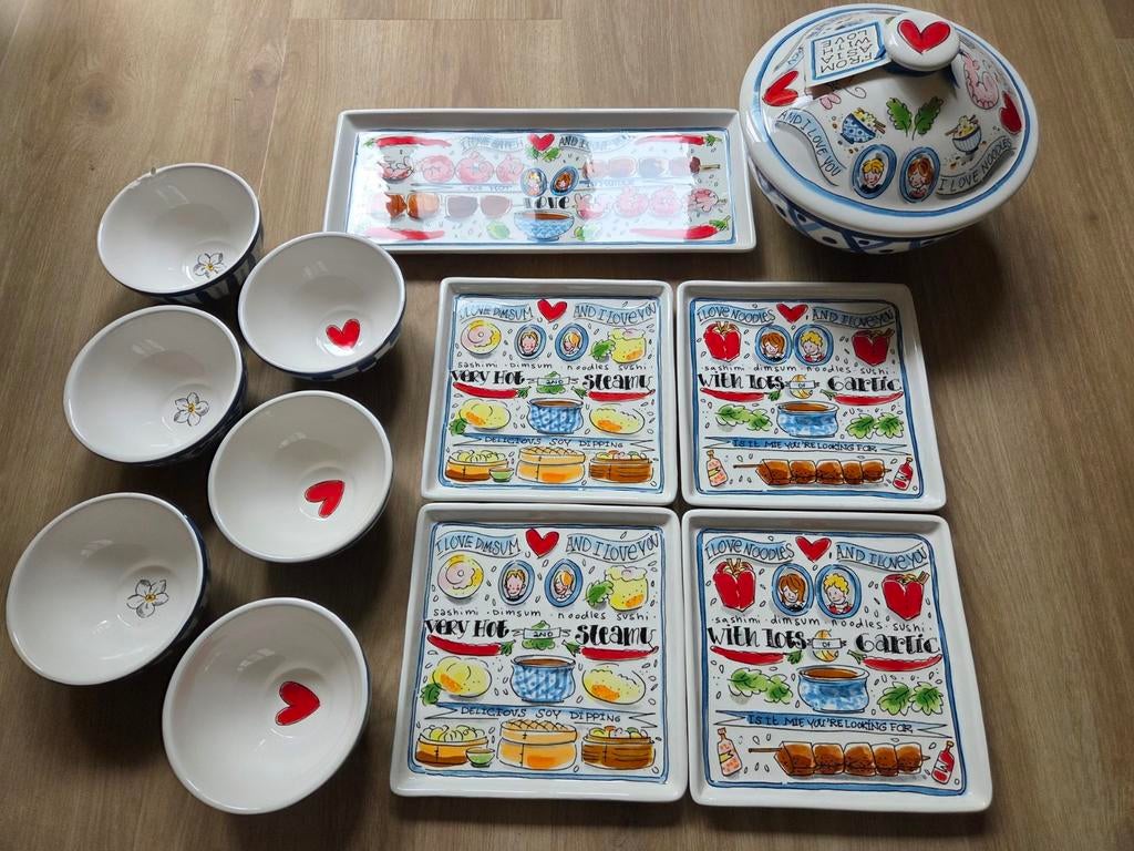 Blond amsterdam from asia with love set, Ophalen, Aardewerk, Blond Amsterdam, Schaal of Schalen