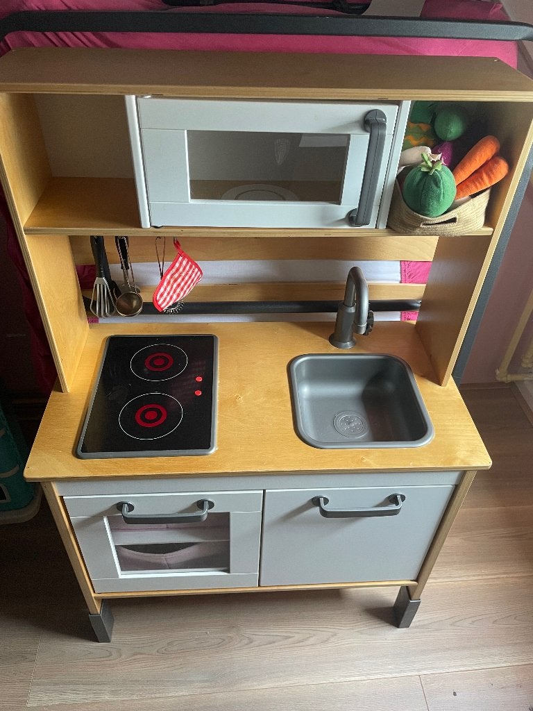 Speelgoed keuken IKEA + toebehoren, Ophalen, Gebruikt, Hout, Speelkeuken