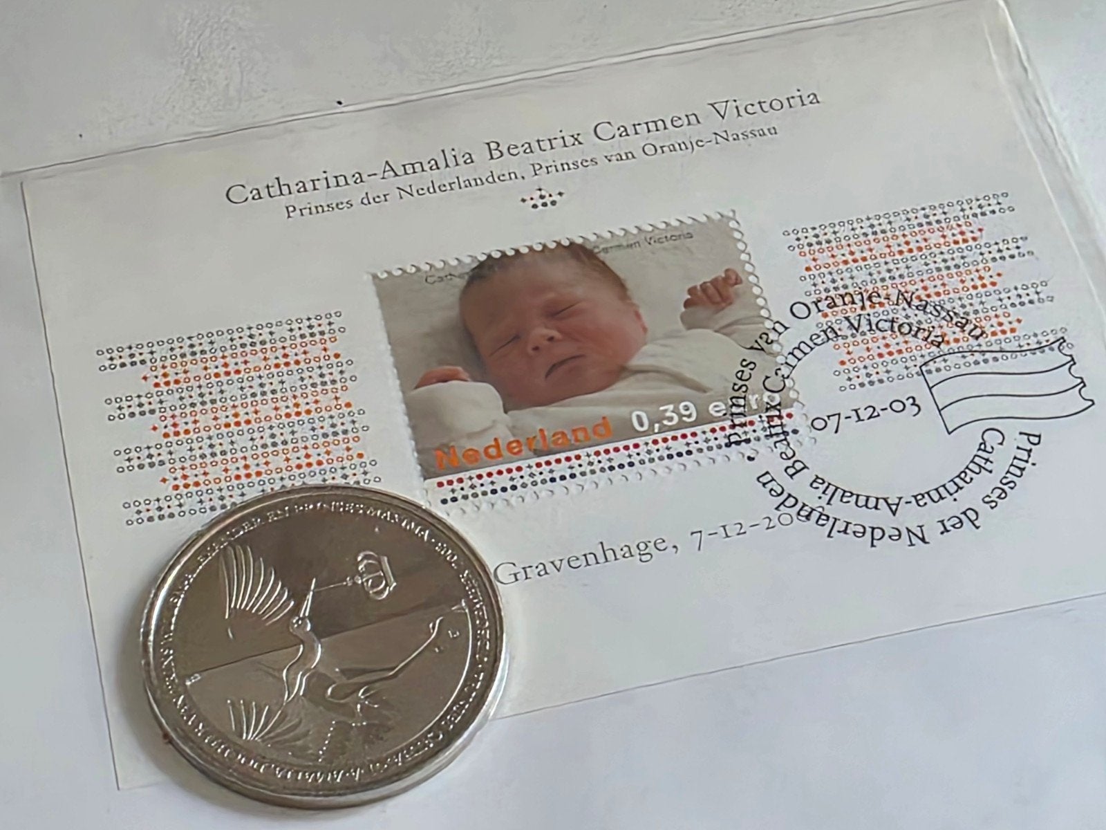 geboortemunten Amalia en documentatie, Ophalen of Verzenden, Koningin Beatrix, Euro's, Setje