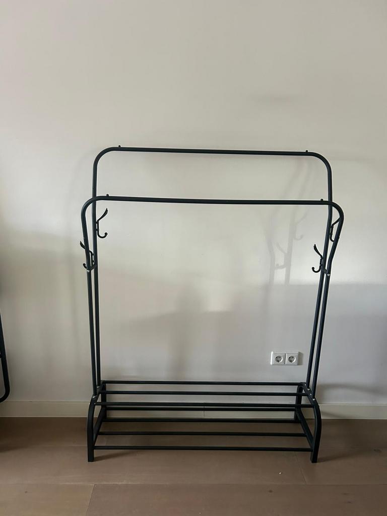 Kleding rek dubbel zwart, Ophalen, Gebruikt