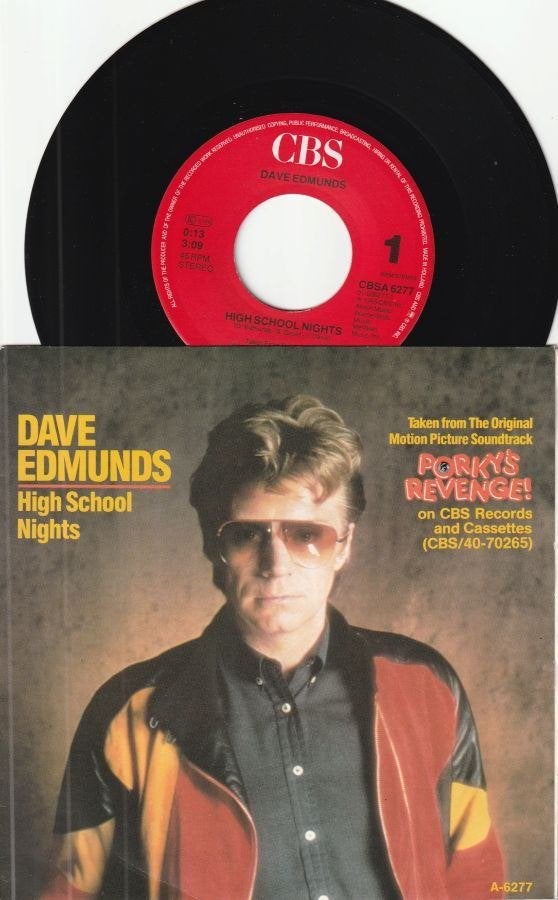 DAVE EDMUNDS - HIGH SCHOOL NIGHTS [UIT FILM PORKY'S REVENGE], Cd's en Dvd's, Filmmuziek en Soundtracks, 7 inch, Zo goed als nieuw